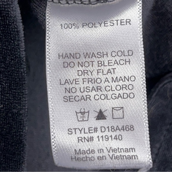 Large Double Zero Black Velour Tee Stretch Short Sleeve Goth Comfortable Casual - Picture 12 of 12